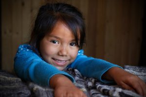 Little girl smiling with lovely teeth who doesn't need veneers Glasgow